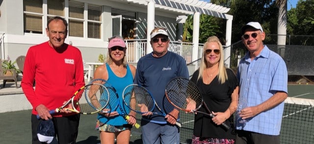 : (l-r) Presenting Sponsors Jim and Jonatha Castle of Grampy’s Charities with the Tournament’s Director Toni Halski, Chair Lisa Cochrane, and Founder Luc Century.