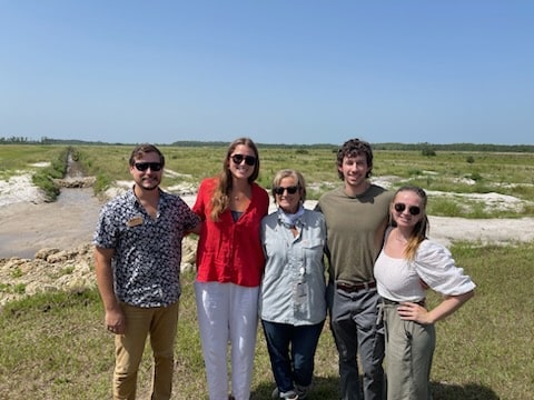 Interns with Councilwoman Holly Smith at the ALJO Four Corners Ribbon Cutting (a water storage and treatment project captilizing on a public/private partnership to improve water quality in the Caloosahatchee basin).