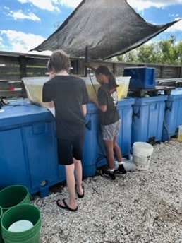Eighth Graders Testing Water