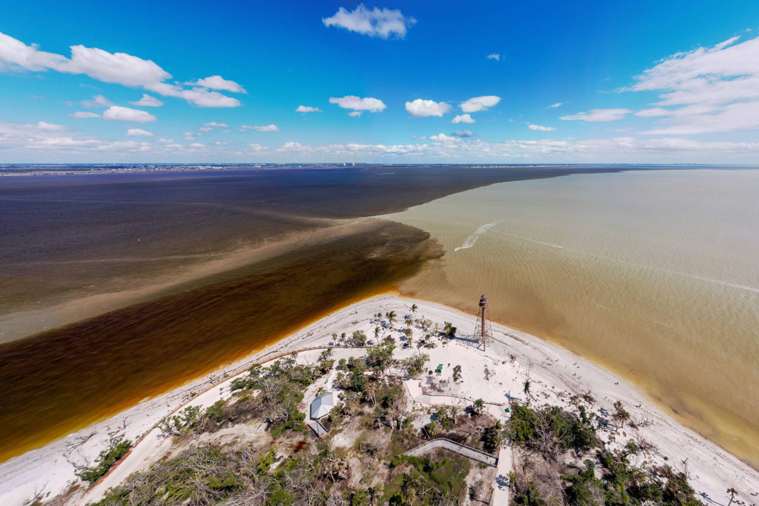 sanibel lighthouse from above