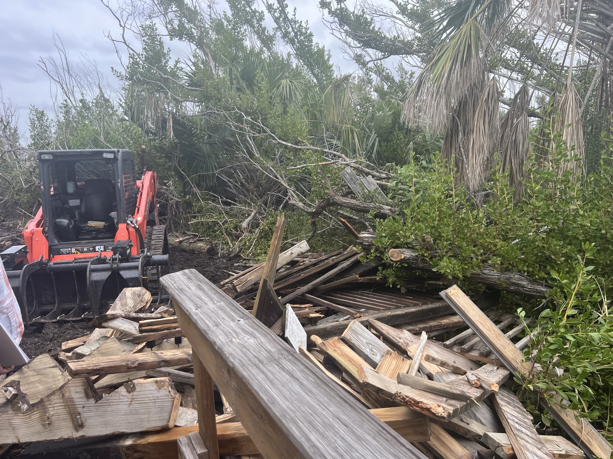 Boardwalk Removal With Loader