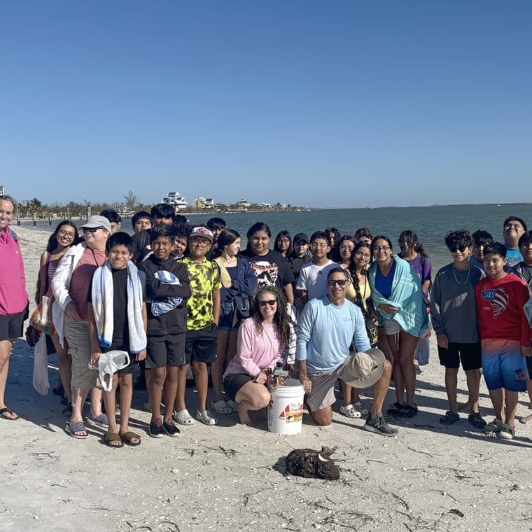 no child left on shore new horizons sccf Captiva Cruises group shot