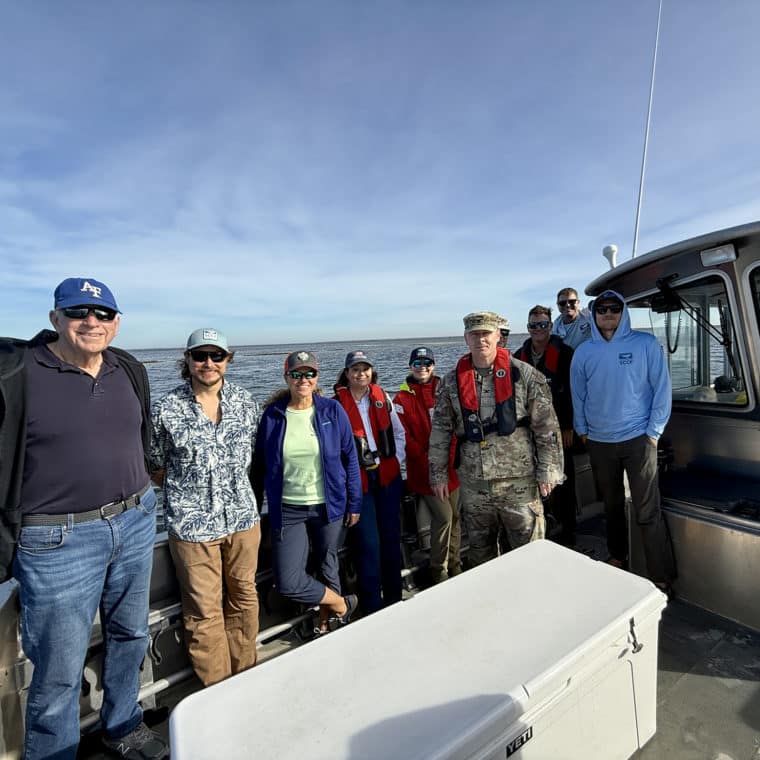 army corps tours estuary with sccf on sanibel