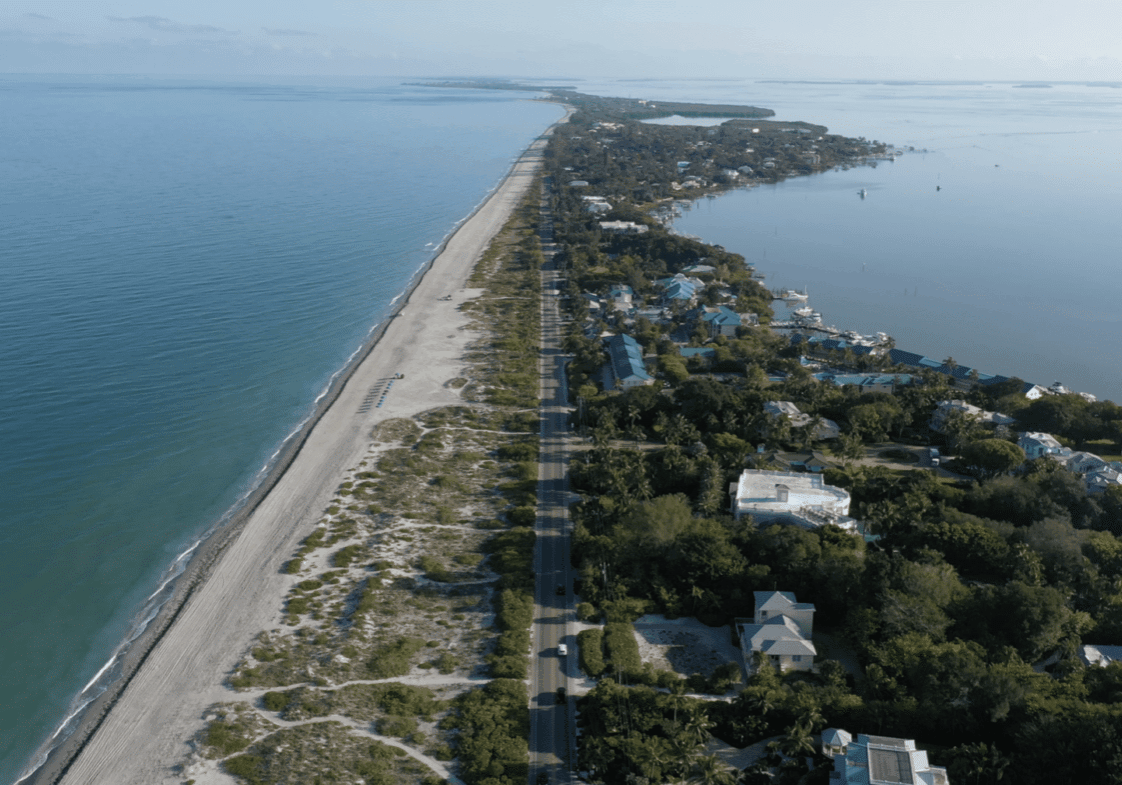 Captiva Beach Aerial 1800