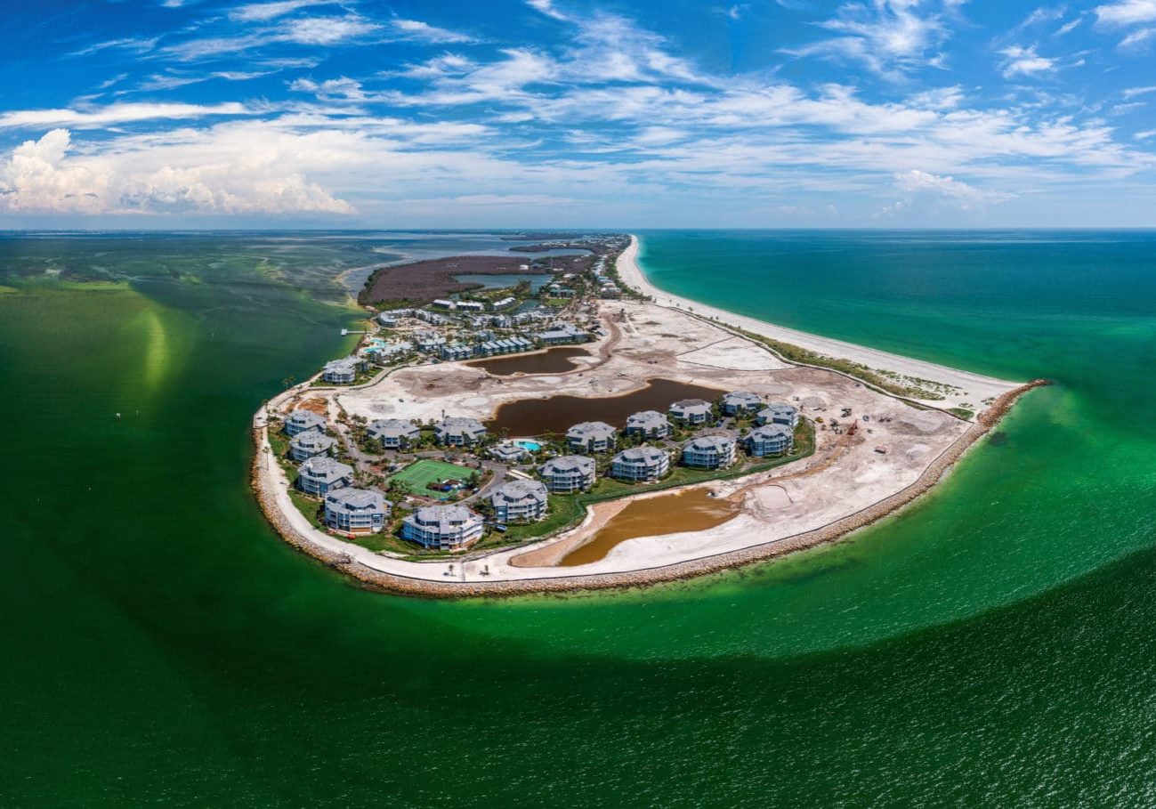 South Seas drone shot